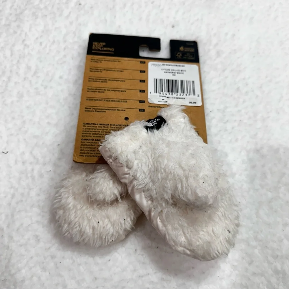 Infant The North Face Cream Suave Oso Mittens